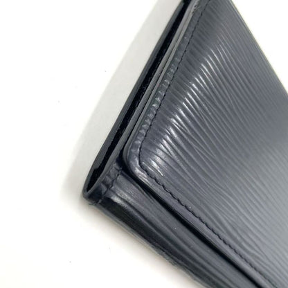 Louis Vuitton Anvelope Cult Devisit Epi Noir Black Leather Black Card Case