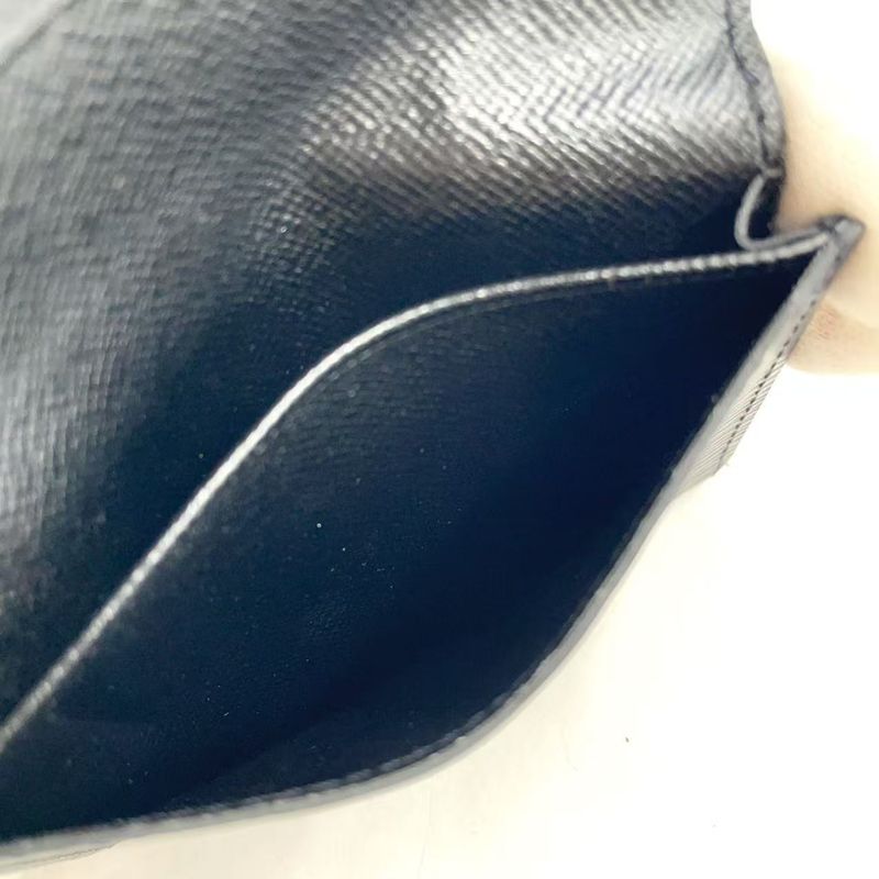Louis Vuitton Anvelope Cult Devisit Epi Noir Black Leather Black Card Case