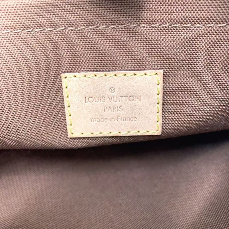 Louis Vuitton Thames PM Monogram Leather ×pvc Brown Shoulder Bag Gold M56384