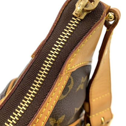 Louis Vuitton Thames PM Monogram Leather ×pvc Brown Shoulder Bag Gold M56384