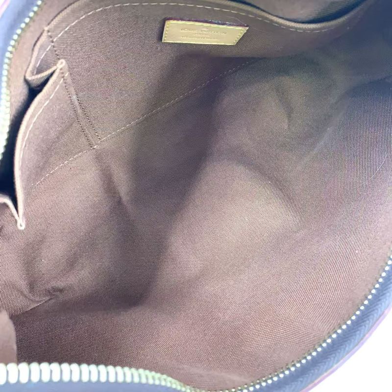 Louis Vuitton Thames PM Monogram Leather ×pvc Brown Shoulder Bag Gold M56384