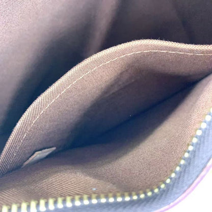 Louis Vuitton Thames PM Monogram Leather ×pvc Brown Shoulder Bag Gold M56384