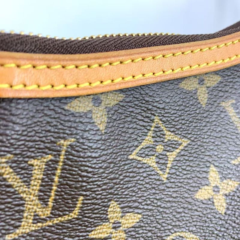 Louis Vuitton Thames PM Monogram Leather ×pvc Brown Shoulder Bag Gold M56384