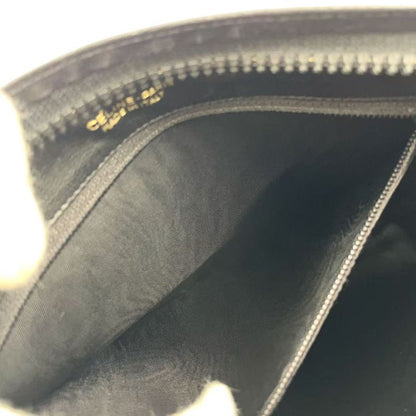 Celine Macadam Pattern Leather X Canvas Black Clutch Bag Gold