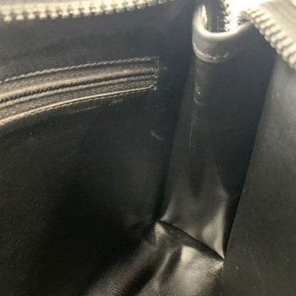 Celine Macadam Pattern Leather X Canvas Black Clutch Bag Gold