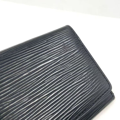 Louis Vuitton Anvelope Cult Devisit Epi Noir Black Leather Black Card Case