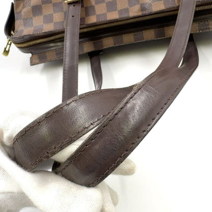 Louis Vuitton Chelsea Damier Ebene Damier Ebene Shoulder Bag Leather ×pvc Brown