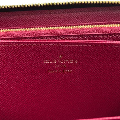 Louis Vuitton Zippy Wallet Monogram PVC Brown Round Zipper Long Wallet Gold