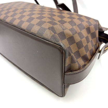 Louis Vuitton Chelsea Damier Ebene Damier Ebene Shoulder Bag Leather ×pvc Brown