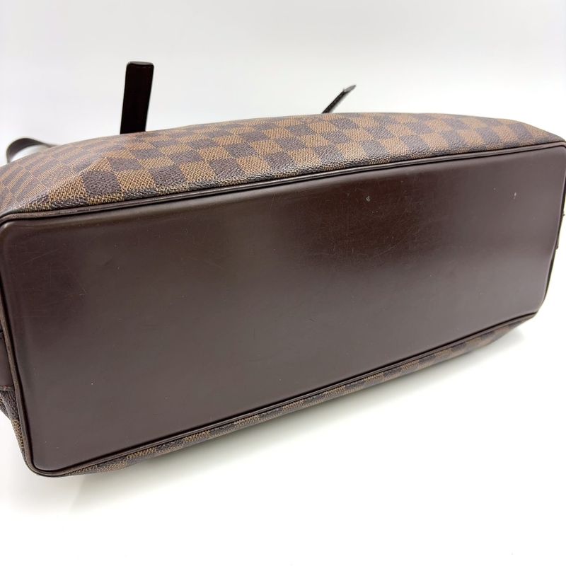 Louis Vuitton Chelsea Damier Ebene Damier Ebene Shoulder Bag Leather ×pvc Brown