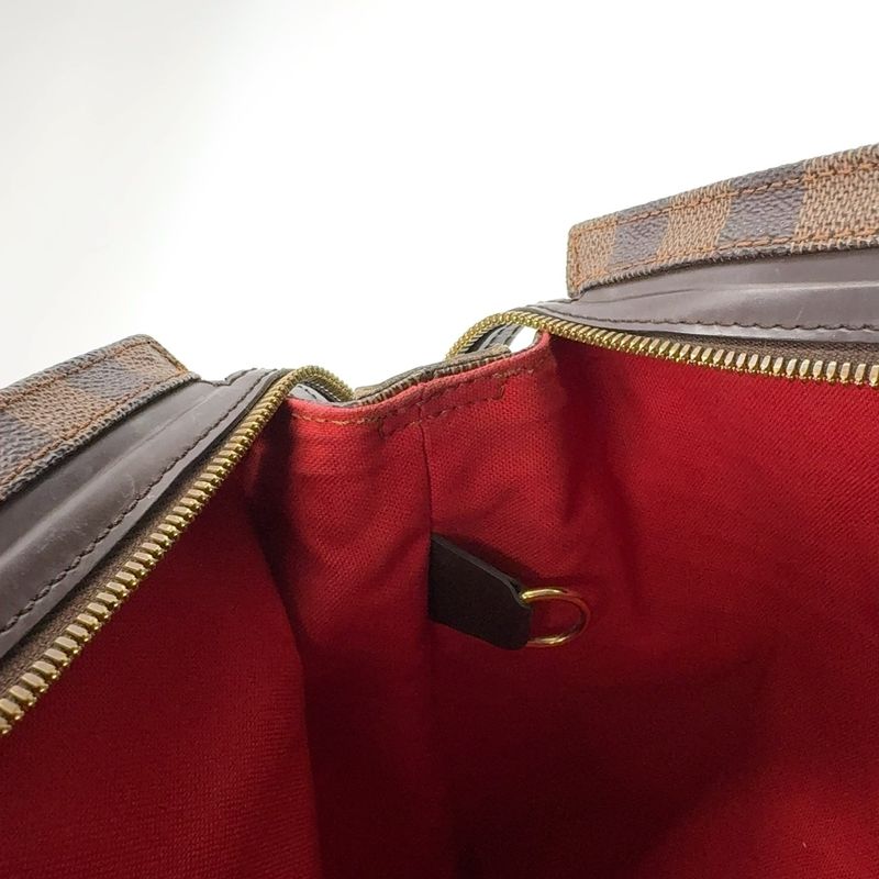 Louis Vuitton Chelsea Damier Ebene Damier Ebene Shoulder Bag Leather ×pvc Brown