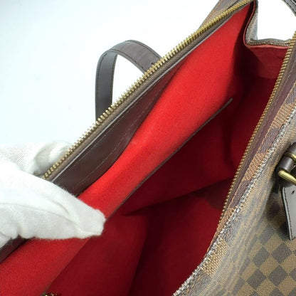 Louis Vuitton Chelsea Damier Ebene Damier Ebene Shoulder Bag Leather ×pvc Brown