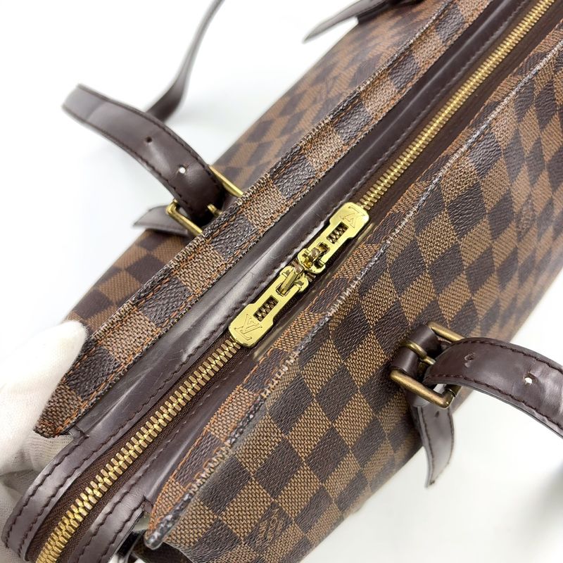 Louis Vuitton Chelsea Damier Ebene Damier Ebene Shoulder Bag Leather ×pvc Brown