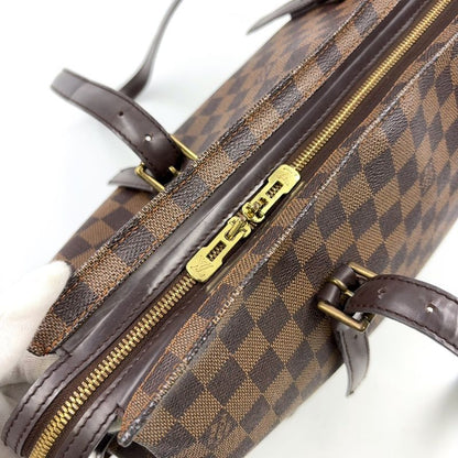 Louis Vuitton Chelsea Damier Ebene Damier Ebene Shoulder Bag Leather ×pvc Brown