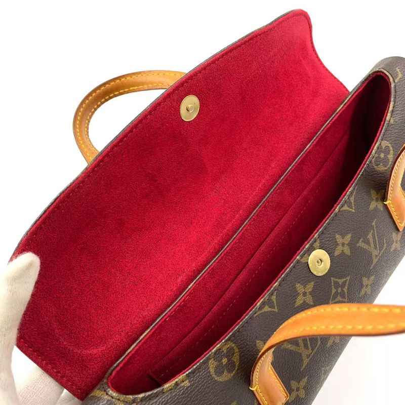 Louis Vuitton Sonatine Monogram Leather ×pvc Brown Handbag Gold M51902
