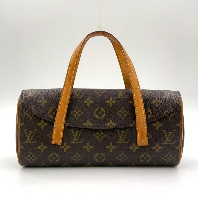 Louis Vuitton Sonatine Monogram Leather ×pvc Brown Handbag Gold M51902
