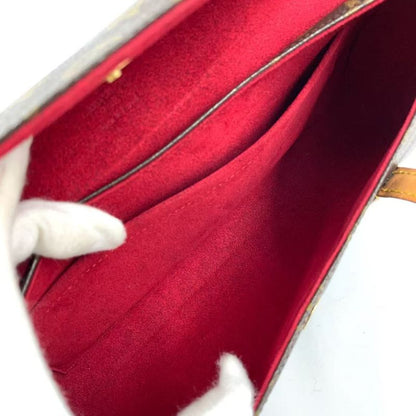 Louis Vuitton Sonatine Monogram Leather ×pvc Brown Handbag Gold M51902