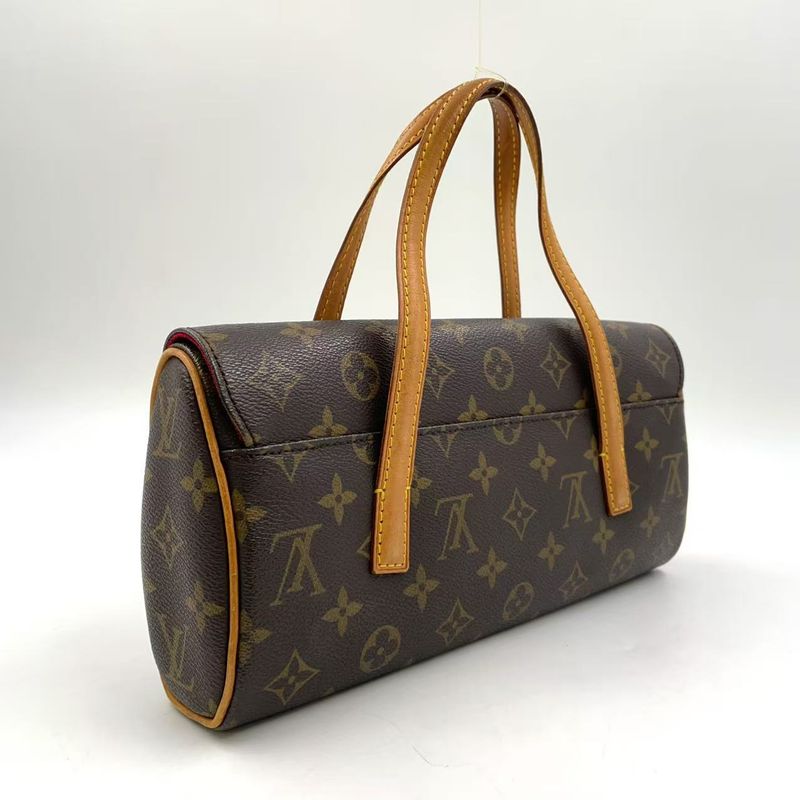 Louis Vuitton Sonatine Monogram Leather ×pvc Brown Handbag Gold M51902