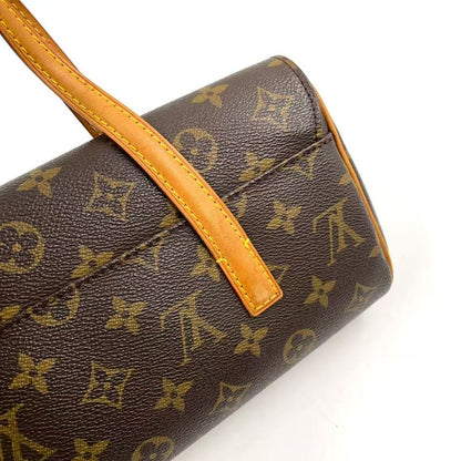 Louis Vuitton Sonatine Monogram Leather ×pvc Brown Handbag Gold M51902