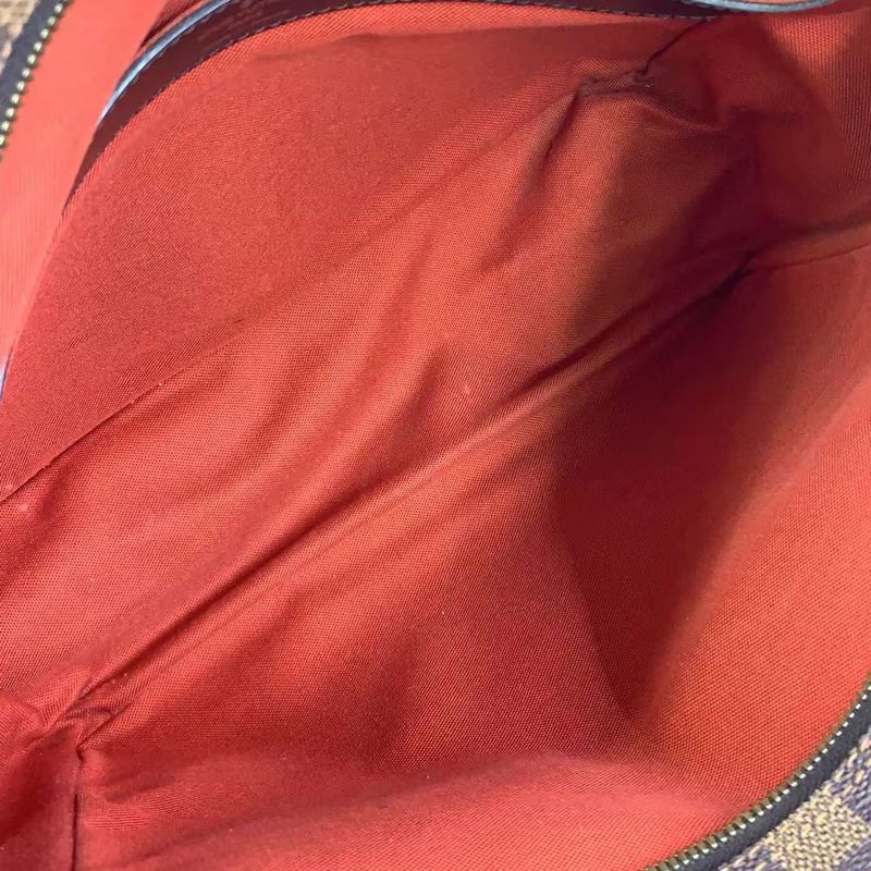 Louis Vuitton Naviglio Damier Ebene Damier Ebene Leather × PVC Brown Shoulder