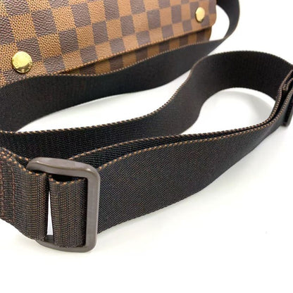 Louis Vuitton Naviglio Damier Ebene Damier Ebene Leather × PVC Brown Shoulder
