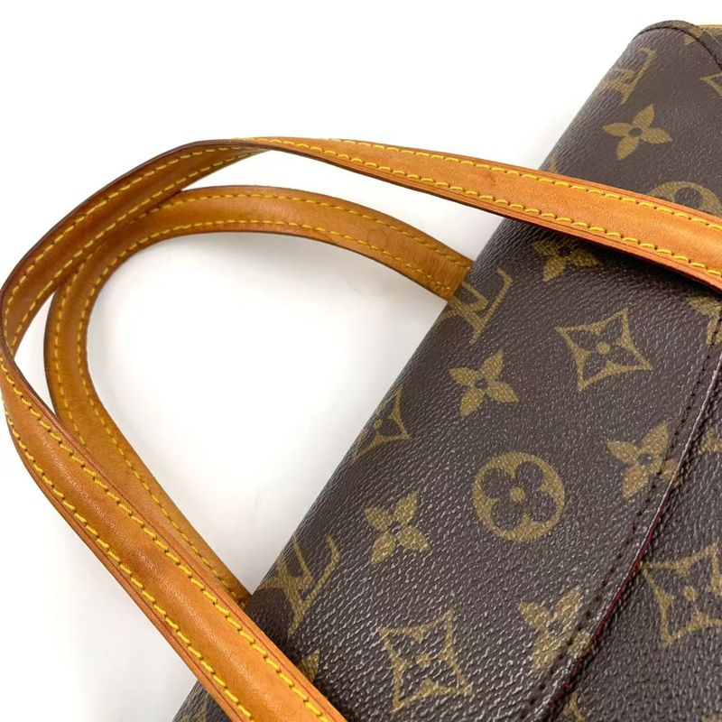 Louis Vuitton Sonatine Monogram Leather ×pvc Brown Handbag Gold M51902