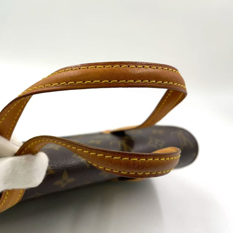 Louis Vuitton Sonatine Monogram Leather ×pvc Brown Handbag Gold M51902