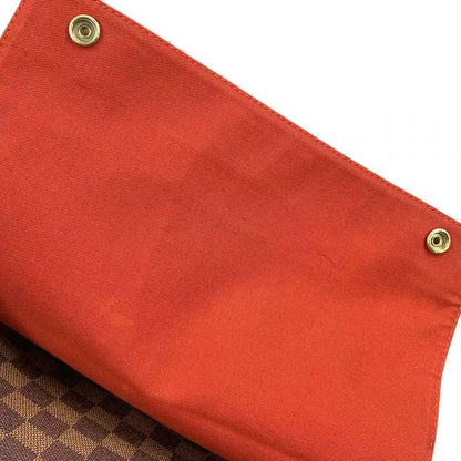 Louis Vuitton Naviglio Damier Ebene Damier Ebene Leather × PVC Brown Shoulder