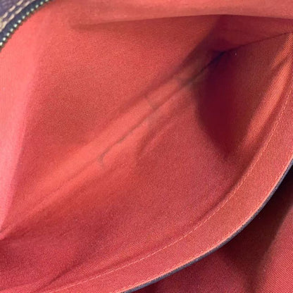 Louis Vuitton Naviglio Damier Ebene Damier Ebene Leather × PVC Brown Shoulder