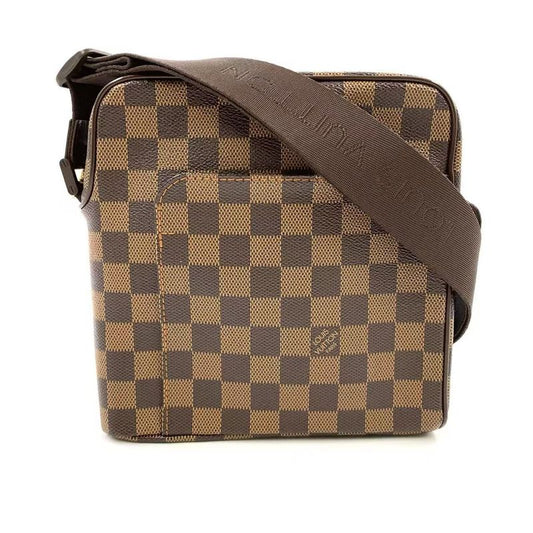 Louis Vuitton Olaf PM Damier Ebene Damier Ebene Leather ×pvc Brown Shoulder Bag