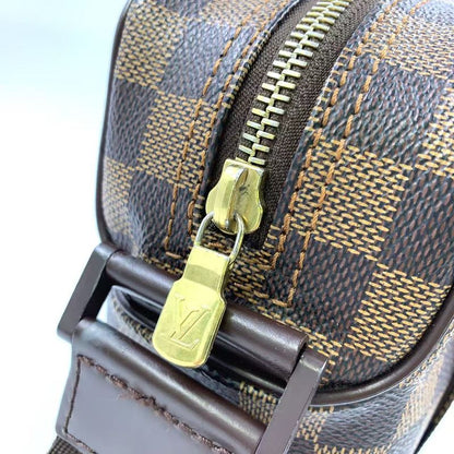 Louis Vuitton Olaf PM Damier Ebene Damier Ebene Leather ×pvc Brown Shoulder Bag