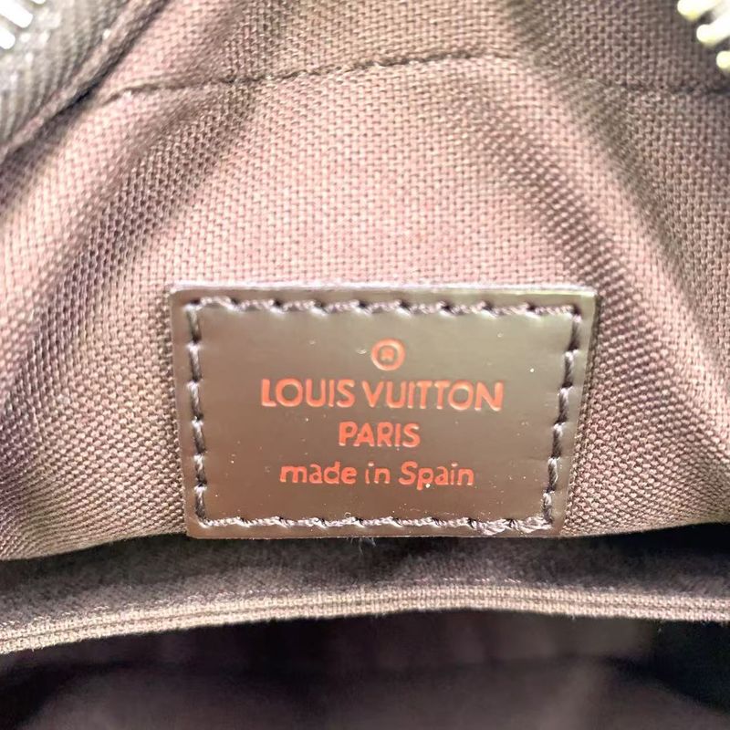 Louis Vuitton Olaf PM Damier Ebene Damier Ebene Leather ×pvc Brown Shoulder Bag