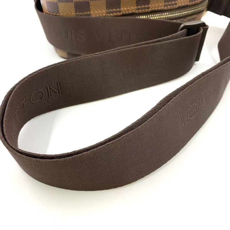 Louis Vuitton Olaf PM Damier Ebene Damier Ebene Leather ×pvc Brown Shoulder Bag