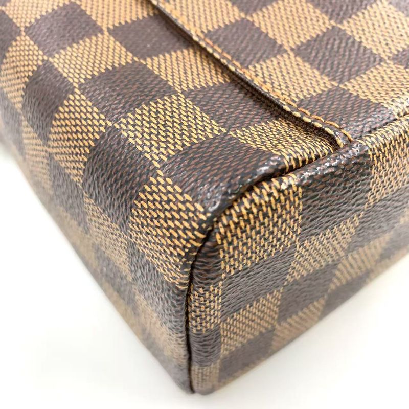 Louis Vuitton Olaf PM Damier Ebene Damier Ebene Leather ×pvc Brown Shoulder Bag