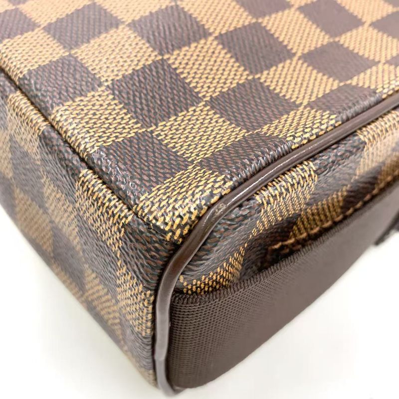 Louis Vuitton Olaf PM Damier Ebene Damier Ebene Leather ×pvc Brown Shoulder Bag