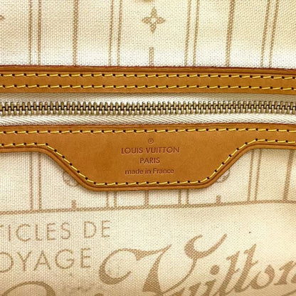 Louis Vuitton Neverfull PM Damier Azure Damier Azure Leather ×pvc White Tote