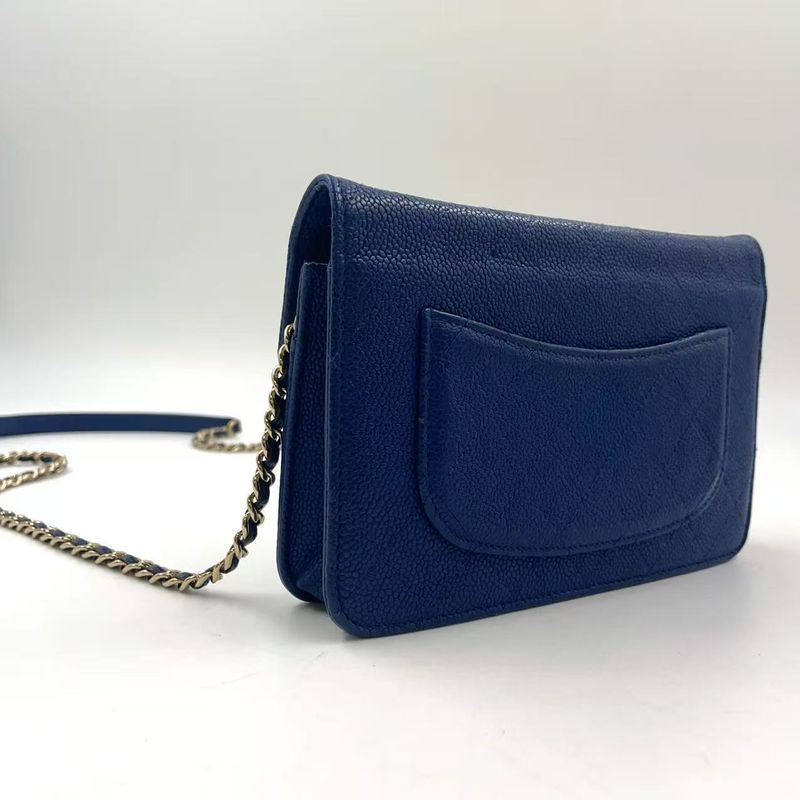 Chanel Matelasse Half Coco Serial Number 25 Leather X Calf Navy Shoulder Bag