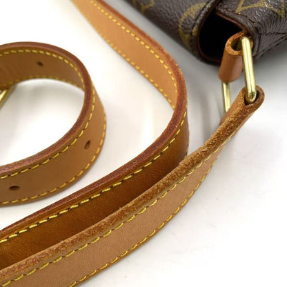 Louis Vuitton Musette Monogram Leather × PVC Brown Shoulder Bag Gold M51256