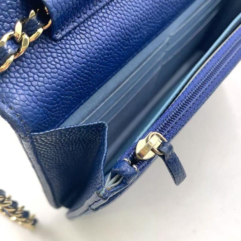 Chanel Matelasse Half Coco Serial Number 25 Leather X Calf Navy Shoulder Bag