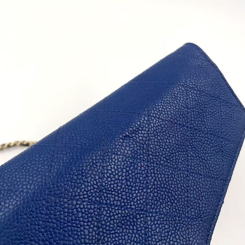 Chanel Matelasse Half Coco Serial Number 25 Leather X Calf Navy Shoulder Bag