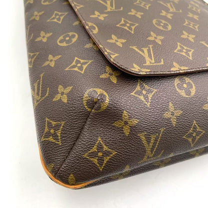Louis Vuitton Musette Monogram Leather × PVC Brown Shoulder Bag Gold M51256