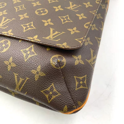 Louis Vuitton Musette Monogram Leather × PVC Brown Shoulder Bag Gold M51256
