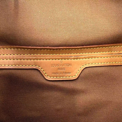 Louis Vuitton Montsouris gm Monogram Leather ×pvc Brown Backpack Gold M51135