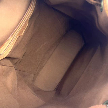 Louis Vuitton Montsouris gm Monogram Leather ×pvc Brown Backpack Gold M51135