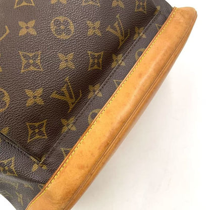 Louis Vuitton Montsouris gm Monogram Leather ×pvc Brown Backpack Gold M51135