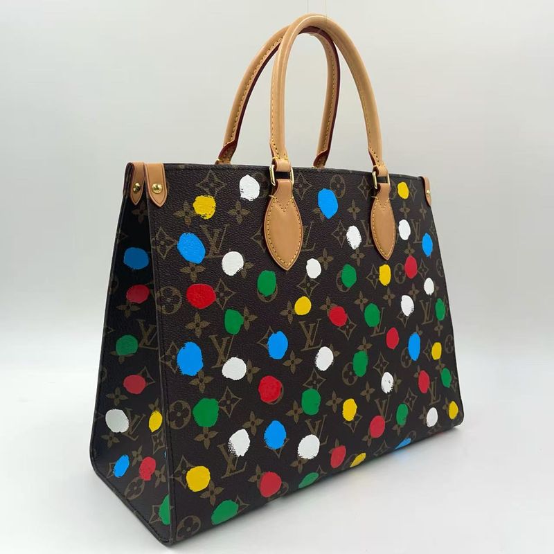 Louis Vuitton on the Go MM Monogram Yayoi Kusama Collaboration Rfid Compatible