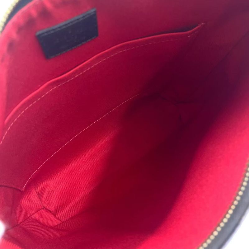 Louis Vuitton South Bank Damier Ebene Damier Ebene Leather ×pvc Brown Shoulder