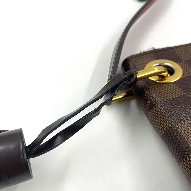 Louis Vuitton South Bank Damier Ebene Damier Ebene Leather ×pvc Brown Shoulder