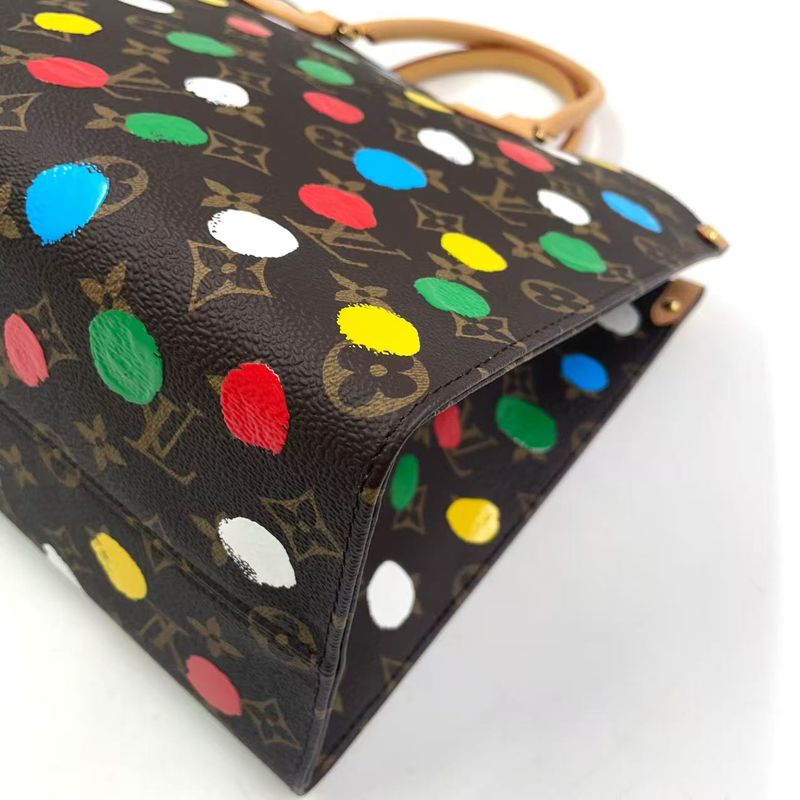 Louis Vuitton on the Go MM Monogram Yayoi Kusama Collaboration Rfid Compatible