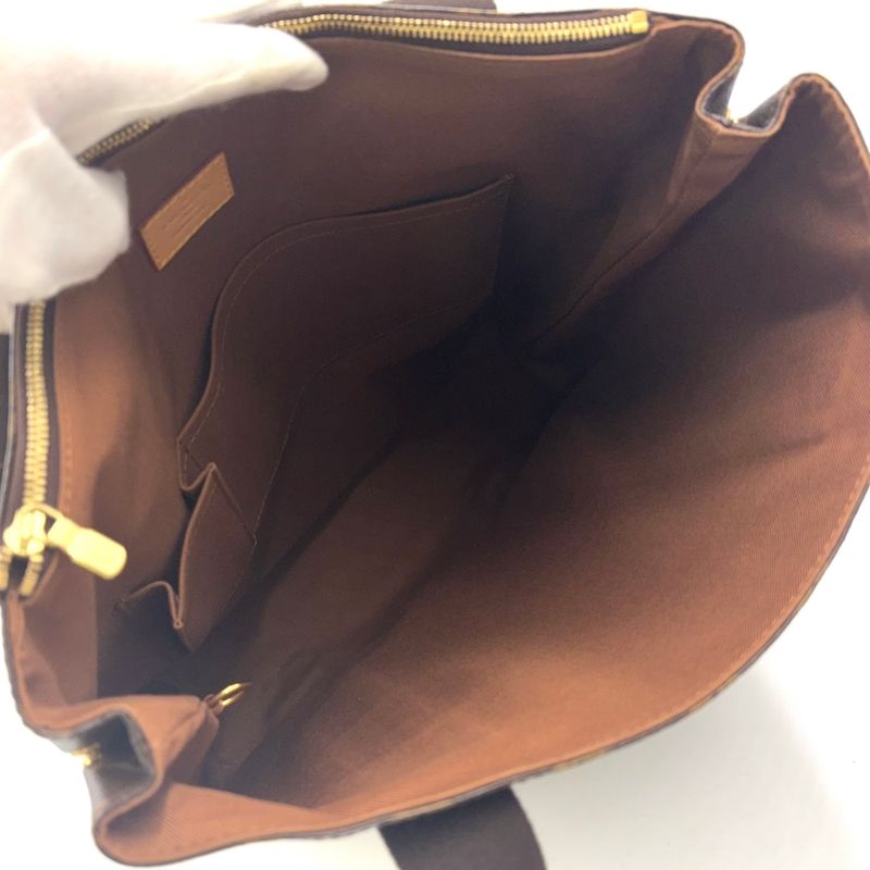 Louis Vuitton Cabas Bobur Monogram Leather ×pvc Brown Tote Bag Gold M53013